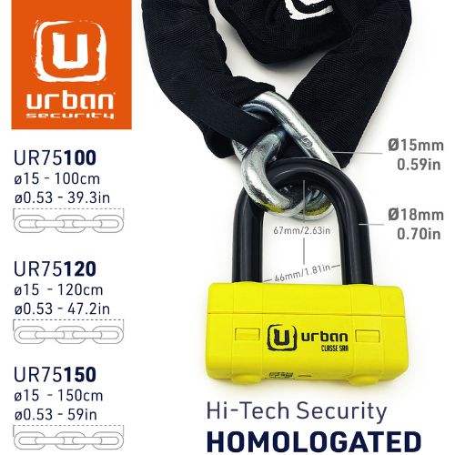 Candado URBAN Mini U-lock UR75 Class SRA - Precio mínimo garantizado
