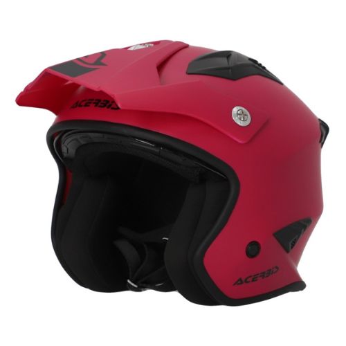 Casco Jet SMK RETRO Nero Rosso