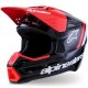 Foto 1 de CASCO ALPINESTARS S-M3 RADIUM BLACK RED FLUO WHITE GLOSSY