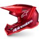 Foto 3 de CASCO ALPINESTARS S-M3 RADIUM RED MOT RED FL WHITE GL