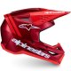 Foto 4 de CASCO ALPINESTARS S-M3 RADIUM RED MOT RED FL WHITE GL