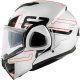 Foto 2 de CASCO GIVI X36 VERTIGO BLANCO BRILLONEGROROJO