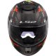 Foto 2 de CASCO LS2 FF808 STREAM II 2206 ANGRY MONKEY NEGRO MATE  ROJO