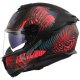 Foto 3 de CASCO LS2 FF808 STREAM II 2206 JUNGLE NEGRO MATE  ROSA  AZUL