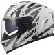 Foto 1 de CASCO LS2 FF818 STORM III KAOS WHITE GREY