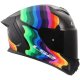 Foto 4 de CASCO LS2 FF820 RAPID III FLOW NEGRO  MULTICOLOR
