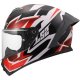 Foto 1 de CASCO LS2 FF820 RAPID III XTREM WHITE BLACK RED