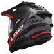 Foto 6 de CASCO LS2 MX701 EXPLORER HEXA NEGRO  ROJO  GRIS