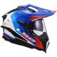 Foto 4 de CASCO LS2 MX701 EXPLORER HEXA BLANCO  AZUL  ROJO
