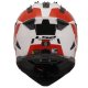 Foto 3 de CASCO LS2 MX702 PIONEER II HILL 2206 BLANCO  ROJO