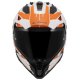 Foto 2 de CASCO LS2 MX702 PIONEER II NAMIB 2206 BLANCO  NARANJA
