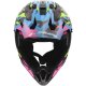 Foto 2 de CASCO LS2 MX708 FAST II GROTESK AZUL  ROSA  VERDE