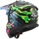 Foto 6 de CASCO LS2 MX708 FAST II GROTESK AZUL  ROSA  VERDE