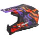 Foto 3 de CASCO LS2 MX708 FAST II GROTESK MORADO  NARANJA