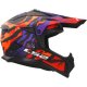 Foto 4 de CASCO LS2 MX708 FAST II GROTESK MORADO  NARANJA