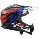 Foto 4 de CASCO LS2 MX708 FAST II GROTESK BLANCO  AZUL  ROJO