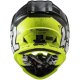 Foto 4 de CASCO NIÑO LS2 MX437 FAST EVO II MINI CRUSHER NEGRO  AMARILLO