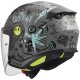 Foto 6 de CASCO NIÑO LS2 OF622 FUNNY II SCRIBBLE GRIS  AZUL