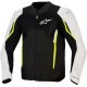 Foto 1 de CHAQUETA ALPINESTARS AST V3 AIR NEGRO  PLATA  AMARILLO FLUOR