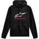 Foto 1 de HOODIE ALPINESTARS ALWAYS V3 NEGRO  BLANCO  ROJO