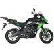 Foto 2 de MIVV FULL SYSTEM 2X1 OVAL BLACK CON TAPA DE CARBONO KAWASAKI VERSYS 650 2024-25 (SOK) (K.059.KZC)