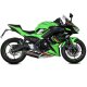 Foto 2 de MIVV FULL SYSTEM 2X1 OVAL CARBON CON TAPA CARBONO KAWASAKI NINJA 650  Z650 24-25 (SOK) (K.057.K3C)