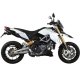 Foto 2 de MIVV APRILIA DORSODURO 1200 (12-) 2 SLIP-ON SUONO STEEL BLACK