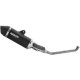 Foto 1 de SILENCIADOR ICON DE ALUMINIO NEGRO ZONTES ZT125-U E5+ 2025 (ARROW 77505AKN)