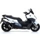 Foto 2 de SILENCIADOR RACE-TECH ALLUMINIO DARK BMW C650 SPORT1620 CON FOND.CARBY RICAMBIO ORIGINALE + RIC.ARR
