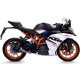 Foto 2 de SILENCIADOR THUNDER ALLUMINIO DARK KTM RC 390 2017 CON FONDELLO CARBY PER TUBO UNION ARROW OMOLOGATA