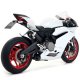 Foto 3 de SILENCIADORES RACING WORKS TITANIO CON FOND. CARBY DX+SX E TUBO UNION 11 INOX DUCATI 959 PANIGALE 1
