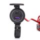 Foto 2 de TOMA CORRIENTE DOBLE CARGA USB B + USB C
 MANILLAR