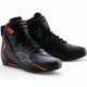 Foto 1 de ZAPATILLAS ALPINESTARS FASTER-4 DRYSTAR NEGRO  ROJO FLUOR